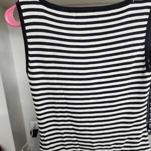Grace Black and White Striped Blouse